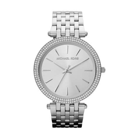 michael kors silver tone hidden watch bracelet mk-2119|Michael Kors runway watch.